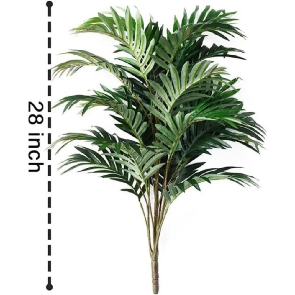 Artificial Palm Plants Leaves Faux Fake Tropical Large Palm Tree Imitation Leaf